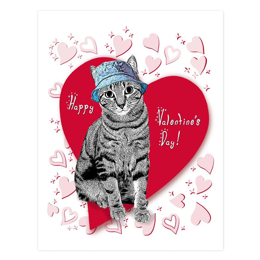 Bucket Hat Valentine’s Day Card